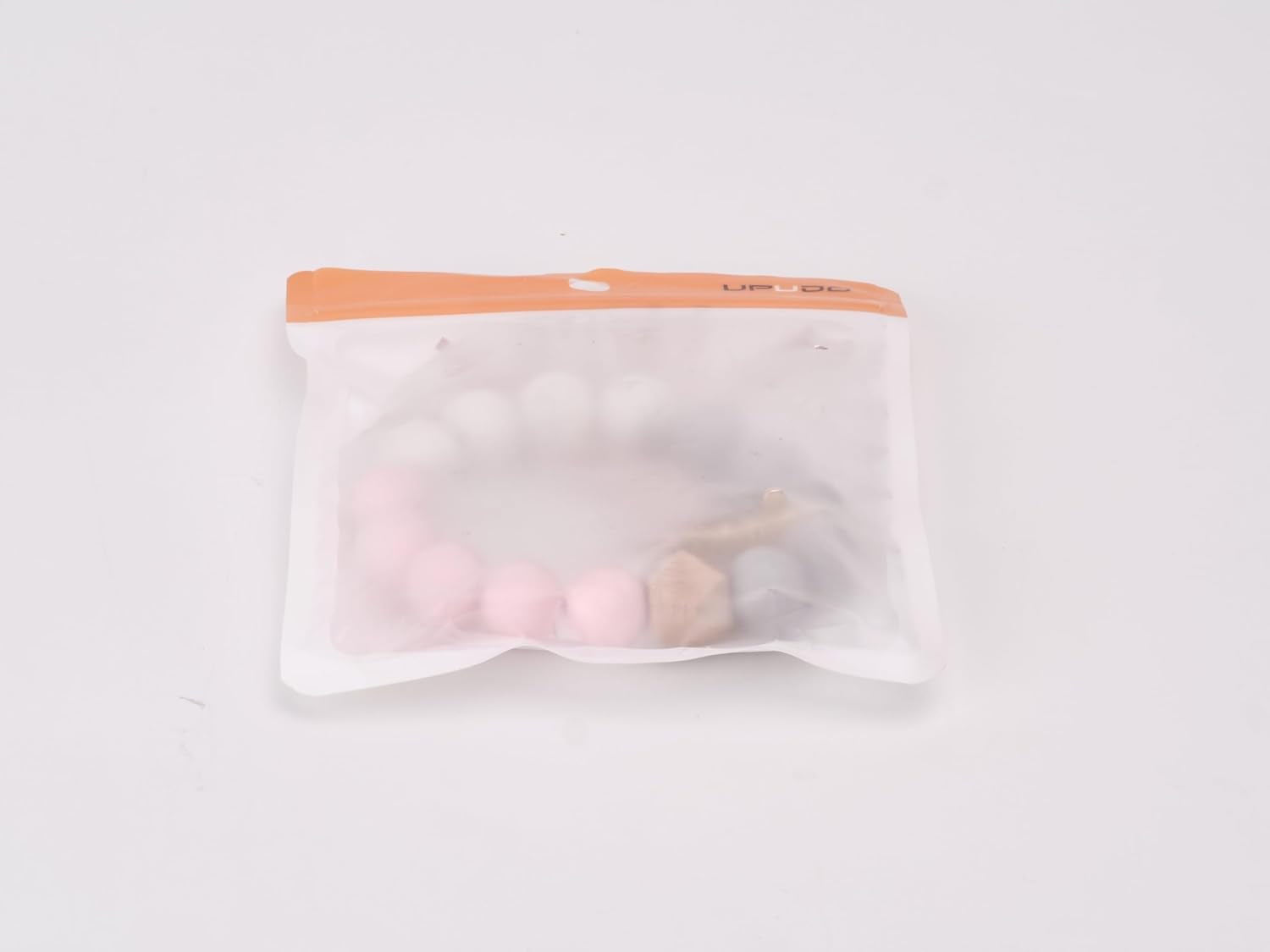 Stylish Silicone Beaded Keychain Bracelet with Card Wallet - Perfect Elastic Keyring Bangle for Women