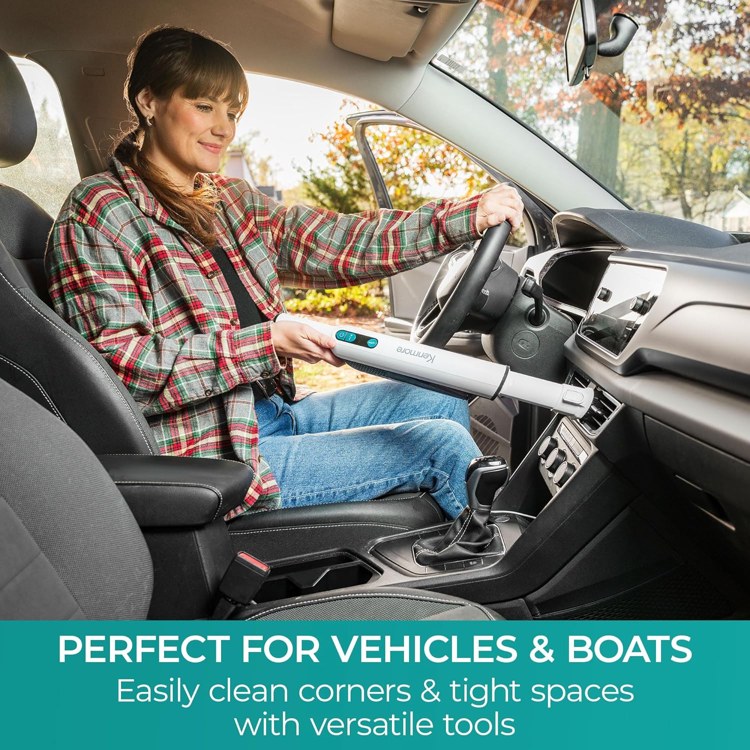 HV3005 11.1V Cordless Handheld Vacuum Cleaner - Lightweight and Portable with Powerful Suction, 2-Speed Power Control, Ideal for Pet Hair, One-Touch Empty Feature for Home and Car Use